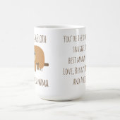Funny Sloth Mama "Nickerchen like a Sloth" Niedlic Kaffeetasse (Mittel)