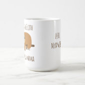 Funny Sloth Mama "Nickerchen like a Sloth" Niedlic Kaffeetasse (Mittel)