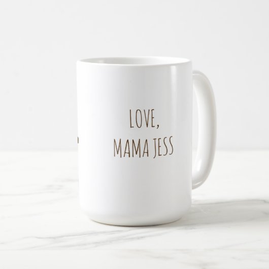 Funny Sloth Mama "Nickerchen like a Sloth" Niedlic Kaffeetasse (VorderseiteRechts)