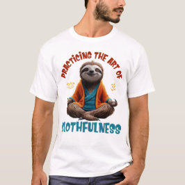 Funny Sloth Meditating, Die Kunst der Trägheit T-Shirt