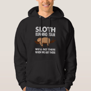 Funny Sloth Men Women Kinder Funny Funny Flitter T Hoodie
