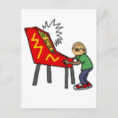 Funny Sloth Pinkball Cartoon Postkarte (Vorderseite)