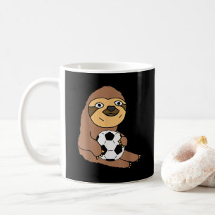 Funny Sloth Playing Soccer Kaffeetasse