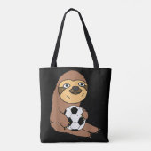 Funny Sloth Playing Soccer Tasche (Rückseite)
