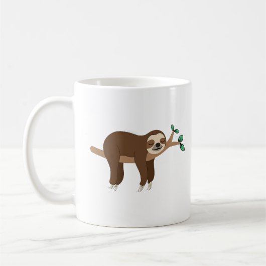 Funny Sloth Puns T-Shirt, Punny Niedlicher Tiere G Kaffeetasse (Links)