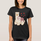Funny Sloth Riding Llama Shirt Lugano Fantastische (Vorderseite)