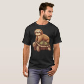 Funny sloth riding on a turtle Graphic T-Shirt (Vorne ganz)