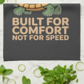 Funny Sloth Riding Turtle Geschirrtuch (Gefaltet)