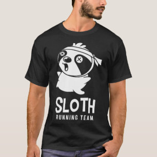 Funny Sloth Running Team Sports Joggen T-Shirt