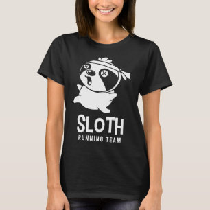 Funny Sloth Running Team Sports Joggen T-Shirt