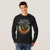 Funny Sloth Running Team Vintag T-Shirt (Vorne ganz)