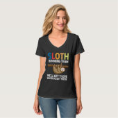 Funny Sloth Running Team Wir werden T-Shirt (Vorderseite Vollansicht)