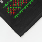 Funny Sloth Running Team Xmas Lights Ugly Sloth Ch Fleecedecke (Ecke)