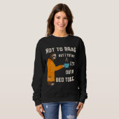 Funny Sloth Sleepy Pajama Design Got Out of Bed Sweatshirt (Vorne ganz)