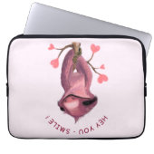 Funny Sloth Smile Laptop Sleeve - Benutzerdefinier (Vorderseite)
