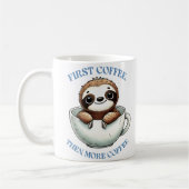 Funny Sloth Sublimation Kaffeetasse (Links)