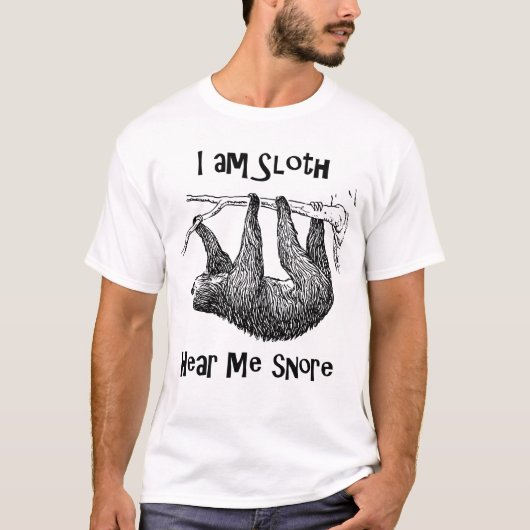 Funny Sloth T-Shirt (Vorderseite)