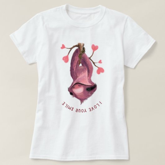 Funny Sloth T - Shirt - Benutzerdefinierter Text (Design vorne)