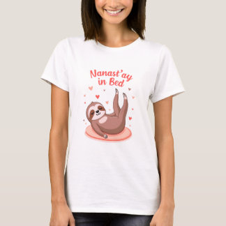 Funny Sloth T - Shirt - Lazy Sloth Doing Yoga im B