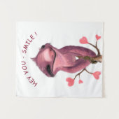 Funny Sloth Tapestes - Benutzerdefinierter Text Wandteppich (Vorderseite (Horizontal))