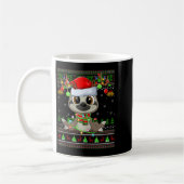 Funny Sloth Ugly Christmas Sweaters Holiday Santa Kaffeetasse (Links)