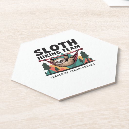 Funny Sloth Wandern - Dieses witzige Faultier-Wand Untersetzer (angewinkelt)