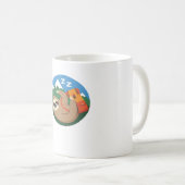 Funny Sloth Wandern Klassischer T - Shirt_2 Kaffeetasse (VorderseiteRechts)