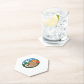 Funny Sloth Wandern Klassischer T - Shirt_2 Untersetzer (Vor Ort)