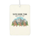 Funny Sloth Wandern Klassischer T - Shirt_6 Autolufterfrischer (Vorderseite)