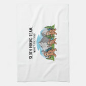 Funny Sloth Wandern Klassischer T - Shirt_6 Geschirrtuch (Vertikal)