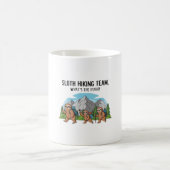 Funny Sloth Wandern Klassischer T - Shirt_6 Kaffeetasse (Mittel)