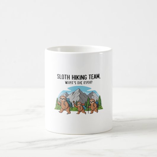 Funny Sloth Wandern Klassischer T - Shirt_6 Kaffeetasse (Mittel)