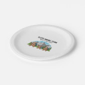 Funny Sloth Wandern Klassischer T - Shirt_6 Pappteller (Schrägansicht)