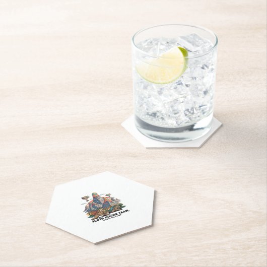 Funny Sloth Wandern Klassischer T - Shirt_7 Untersetzer (Vor Ort)