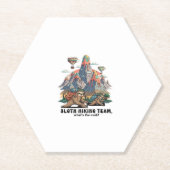 Funny Sloth Wandern Klassischer T - Shirt_7 Untersetzer (Vorderseite)