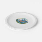 Funny Sloth Wandern Oversifizierter T - Shirt Pappteller (Schrägansicht)