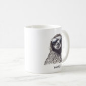 Funny Sloth Wearing Sonnenbrille Coffee Cup - Kaffeetasse (VorderseiteRechts)