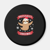 Funny Sloth weckte mich auf, als es Weihnachten We Magnet (Vorne)