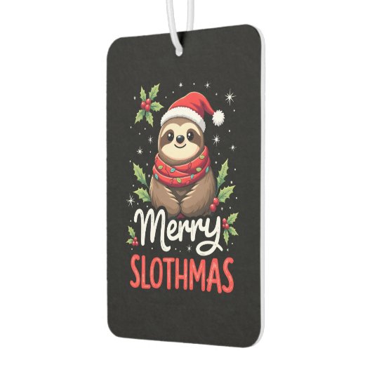 Funny Sloth Xmas Lights Merry Slothmas Sloth Chris Autolufterfrischer (Links)