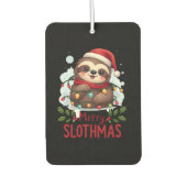 Funny Sloth Xmas Lights Merry Slothmas Sloth Chris Autolufterfrischer (Vorderseite)