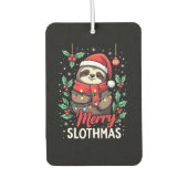 Funny Sloth Xmas Lights Merry Slothmas Sloth Chris Autolufterfrischer (Vorderseite)
