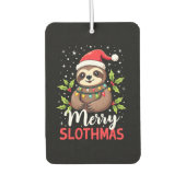 Funny Sloth Xmas Lights Merry Slothmas Sloth Chris Autolufterfrischer (Vorderseite)