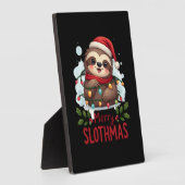 Funny Sloth Xmas Lights Merry Slothmas Sloth Chris Fotoplatte (Seite)