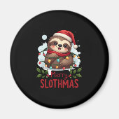 Funny Sloth Xmas Lights Merry Slothmas Sloth Chris Magnet (Vorne)