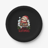 Funny Sloth Xmas Lights Merry Slothmas Sloth Chris Pappteller (Vorderseite)
