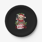 Funny Sloth Xmas Lights Merry Slothmas Sloth Chris Pappteller (Vorderseite)