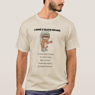 Funny Sloth Zitat Lazy Animal Spaß Energy Efficile T-Shirt