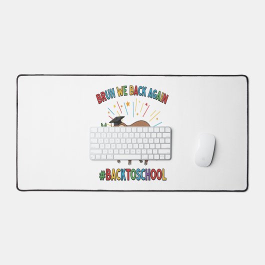 Funny Sloth Zurück zur Schule Schreibtischunterlage (Tastatur & Maus)