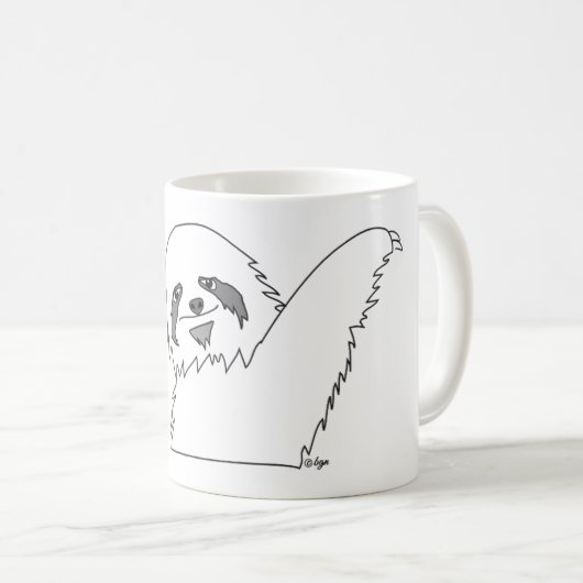 Funny Sloths arbeiten hier Coffee Tasse (VorderseiteRechts)