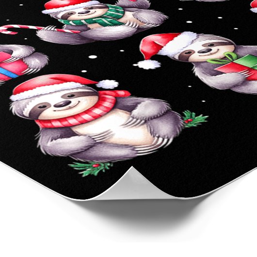 Funny Sloths Lover Animal P Poster (Ecke)